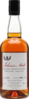 Hanyu 2000 Ichiro's Malt The final Vintage of Hanyu #6093 59% 700ml