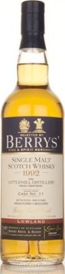 Littlemill 1992 BR Berrys #11 54.5% 700ml