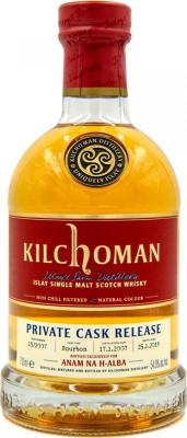 Kilchoman 2007 Private Cask Release 12yo 15/2007 Anam na h-Alba Exclusive 54.8% 700ml