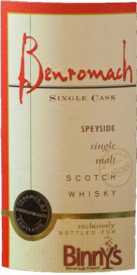 Benromach 1999 Single Cask Refill Sherry Hogshead 613 Binny's Beverage Depot 58.6% 750ml