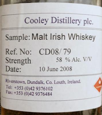 Cooley 1979 Duty Paid Sample CD08 79 58% 200ml