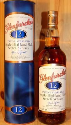 Glenfarclas 12yo 12 in blue oval 43% 700ml