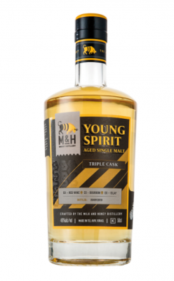 M&H Young Single Malt Aged Spirit Triple Cask 46% 500ml