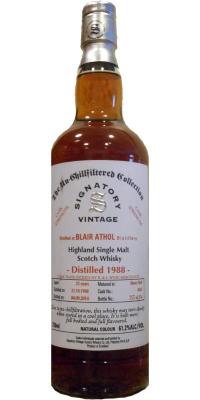 Blair Athol 1988 SV The Un-Chillfiltered Collection Cask Strength Sherry Butt #6923 K&L Wine Merchants 61.2% 750ml