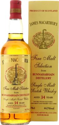 Bunnahabhain 1980 JM Fine Malt Selection Bourbon & Sherry Casks #87 44.7% 700ml