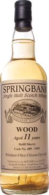 Springbank 1995 Private Bottling WOOD Wordner-Ohre-Olsson-Dyrvold Refill Sherry #489 57.2% 700ml