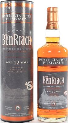 BenRiach 12yo Importanticus Fumosus Wood Finish Tawny Port Hogsheads Finish 46% 750ml