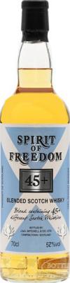 Spirit of Freedom 45+ SpD Blended Scotch Whisky Bourbon & Sherry Oak Casks 52% 700ml