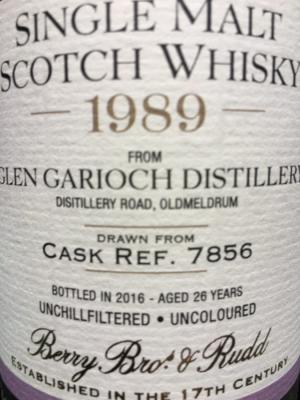 Glen Garioch 1989 BR Berrys #7856 46% 700ml