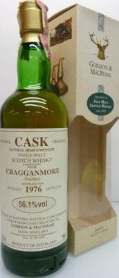 Cragganmore 1976 GM Original Cask Natural High Strength 56.1% 750ml