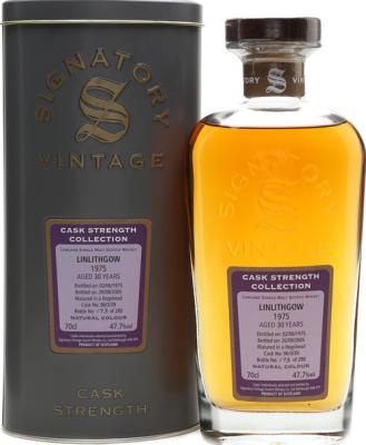 Linlithgow 1975 SV Cask Strength Collection Bourbon Hogshead 96/3/39 47.7% 700ml