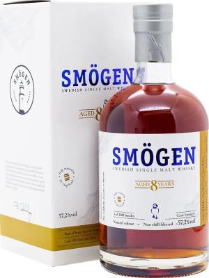 Smogen 8yo Heavily Peated Optic Barley 1st Fill PX Sherry Hogshead 57.2% 500ml