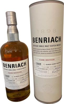 BenRiach 2009 Cask Edition Oloroso Sherry Puncheon 58.9% 750ml