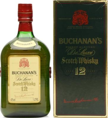 Buchanan's 12yo Finest Blended De Luxe Scotch Whisky 43% 1000ml