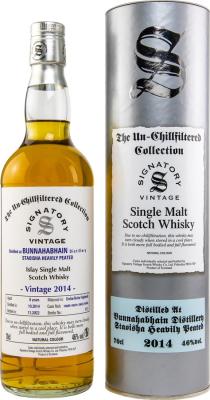 Bunnahabhain 2014 SV Staoisha The Un-Chillfiltered Collection dechar rechar Hogshead 46% 700ml