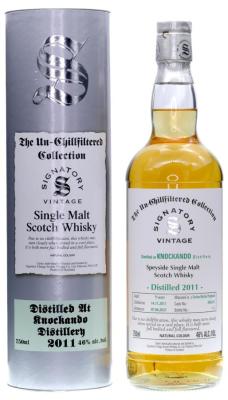 Knockando 2011 SV The Un-Chillfiltered Collection Dechar Rechar Hogshead 46% 750ml