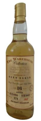 Glen Elgin 1995 WW8 The Warehouse Collection Bourbon Hogshead #1147 57% 700ml