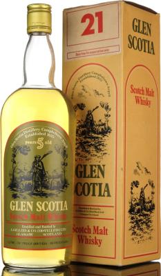 Glen Scotia 5yo Scotch Malt Whisky A. Gillies & Co. Ltd Glasgow 43% 1000ml