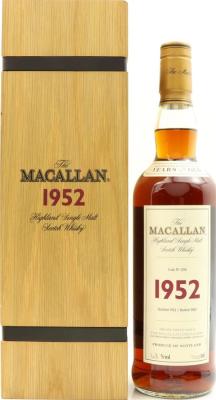 Macallan 1952 Fine & Rare 1250 48% 700ml
