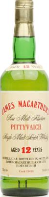 Pittyvaich 12yo JM Fine Malt Selection #15095 53.5% 750ml