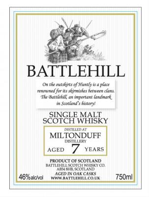 Miltonduff 7yo BSW 46% 750ml