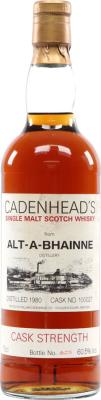 Allt-A-Bhainne 1980 CA Distillery Label #100027 60.5% 700ml