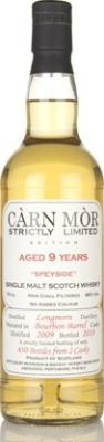 Longmorn 2009 MMcK Carn Mor Strictly Limited Edition 46% 700ml