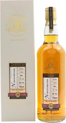 North British 1978 DT Dimensions 34yo #39893 54.1% 700ml