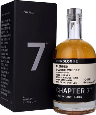 Blended Scotch Whisky 2003 Ch7 A Whisky Anthology Monologue Bourbon Hogshead 44% 700ml