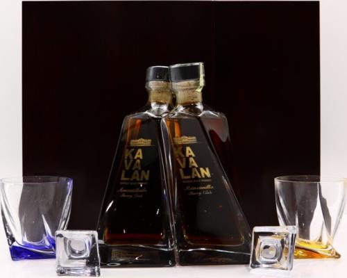 Kavalan A&M Dekanter Set Amontillado 2 bottles SET S100623008A 55.6% 500ml