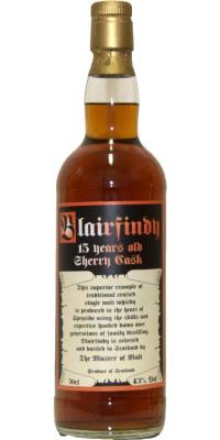 Blairfindy 15yo MoM Sherry Cask 43% 700ml