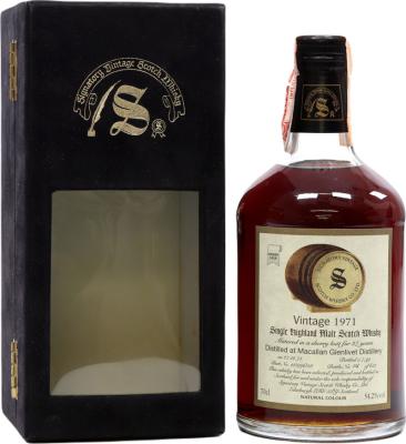 Macallan 1971 SV Vintage Collection Dumpy Sherry Butt 12/096/28 54.2% 700ml