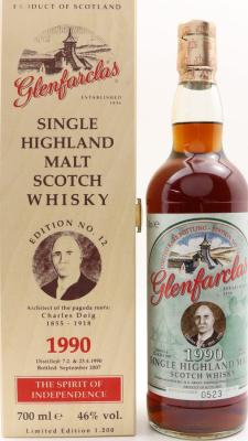 Glenfarclas 1990 Edition #12 Charles Doig Sherry Cask 1088+4705+06 46% 700ml