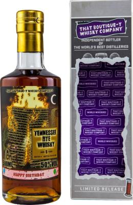 Tennessee Rye Whisky Batch 4 TBWC 10th Birthday ex-Oloroso casks and ex-Pedro Ximenez finish 50% 500ml