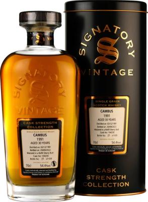 Cambus 1991 SV Cask Strength Collection Refill Sherry Butt 54.4% 700ml