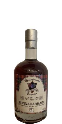 Bunnahabhain 9yo UD Whiskyfreunde Salzuflen Club Bottling 2021 Port Cask Finish Whiskyfreunde Salzuflen 48.7% 500ml