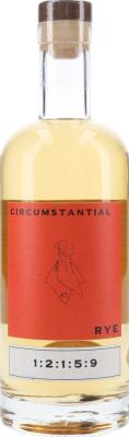 Circumstantial Rye 1:2:1:5:9 charred oak spindle & 1st-fill American oak Batch 1 41% 700ml