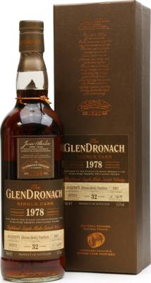 Glendronach 1978 Single Cask Batch 5 Oloroso Sherry Puncheon #1067 53.3% 700ml