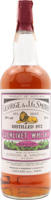 Glenlivet 1972 GM George & J.G. Smith's All Malt Galvani Parma 59% 750ml
