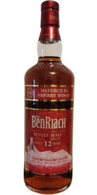BenRiach 12yo Matured in Sherry Wood Sherry Casks 46% 700ml