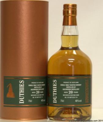 Auchroisk 20yo CA Duthies 46% 700ml