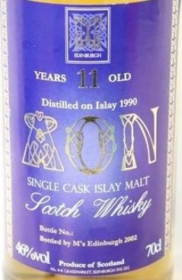 Single Cask Islay Malt 1990 UD AON M's Edinburgh 46% 700ml