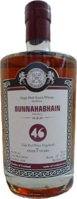 Bunnahabhain 2006 MoS series 7yo Gaja Red Wine Hogshead 46% 700ml