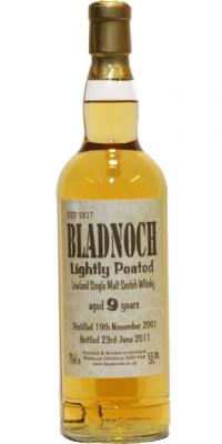 Bladnoch 2001 Lightly Peated 53.4% 700ml