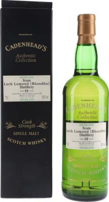 Old Rhosdhu 1985 CA Authentic Collection Oak Cask 59.5% 700ml