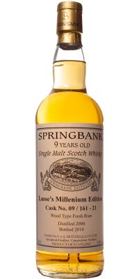 Springbank 2000 Private Bottling Fresh Rum 09 161 21 51% 700ml
