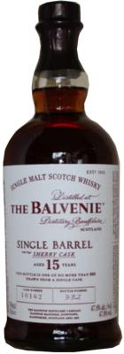 Balvenie 15yo Single Barrel Sherry Cask #10162 47.8% 700ml