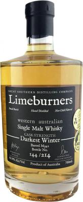 Limeburners Darkest Winter Barrel M342 Ex-Bourbon 62.9% 700ml