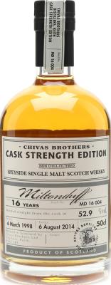 Miltonduff 1998 Chivas Brothers Cask Strength Edition Batch MD 16 004 52.9% 500ml