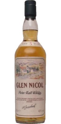 Glen Nicol 5yo RC&S Pure Malt Whisky 40% 700ml